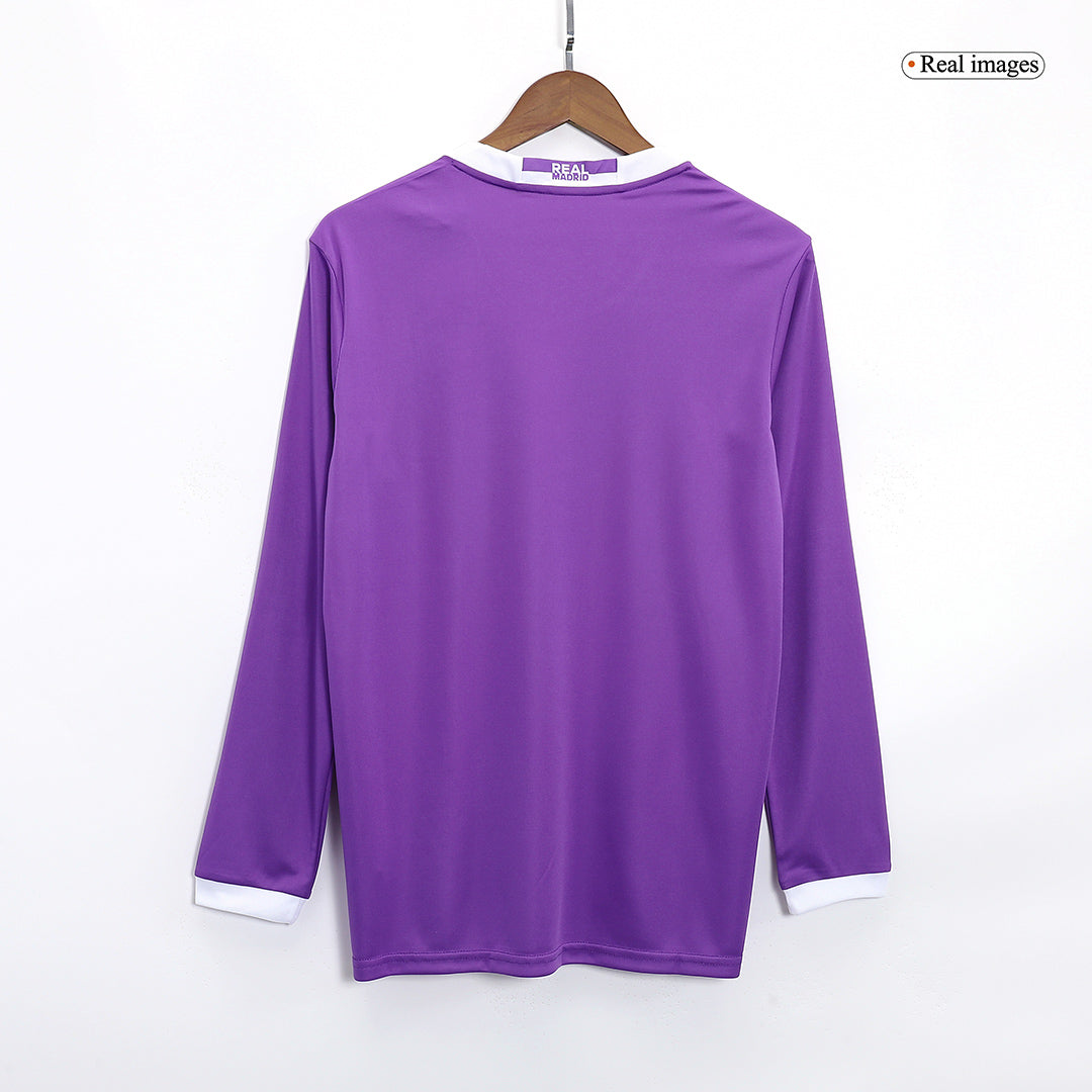 Ronaldo #7 Retro Real Madrid Long Sleeve Away Jersey 2016/17 