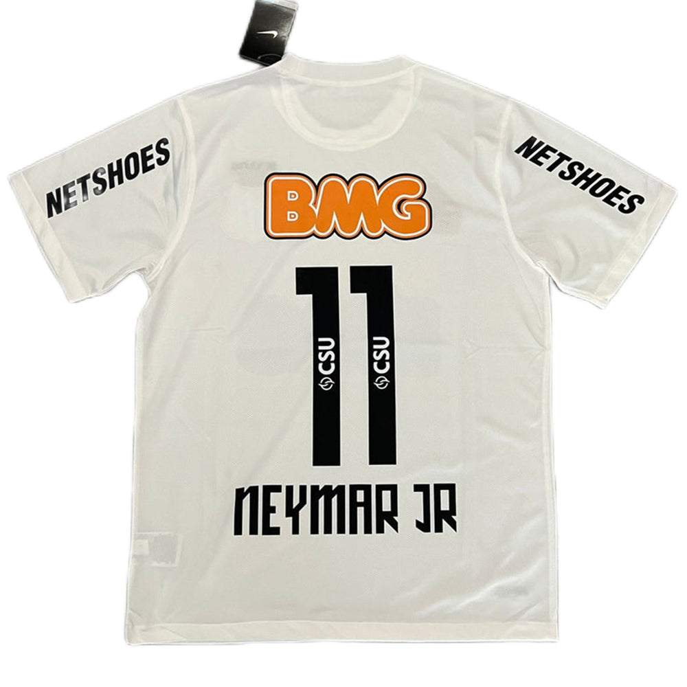 Neymar Jr #11 Retro Santos FC Home Jersey 2011/12 