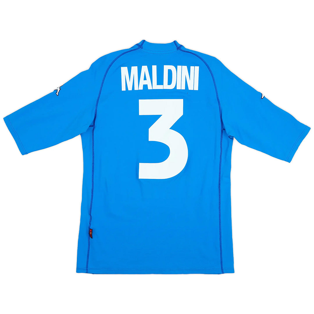 Maldini #3 Retro Italy Home Jersey Euro Cup 2000 