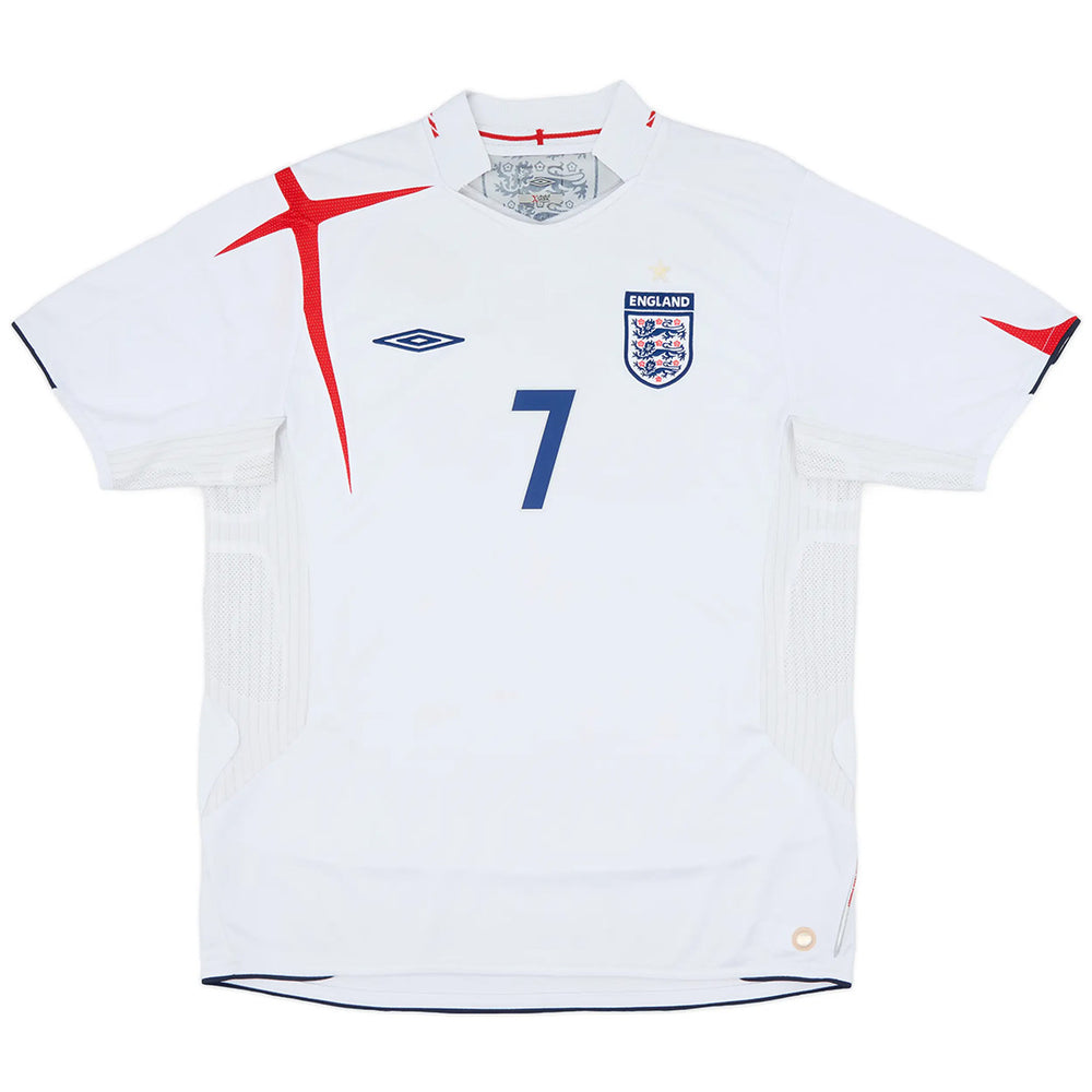 BECKHAM #7 Retro England Home Jersey World Cup 2006 
