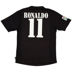 Ronaldo #11 Retro Real Madrid Centenary Away Jersey 2002/03 