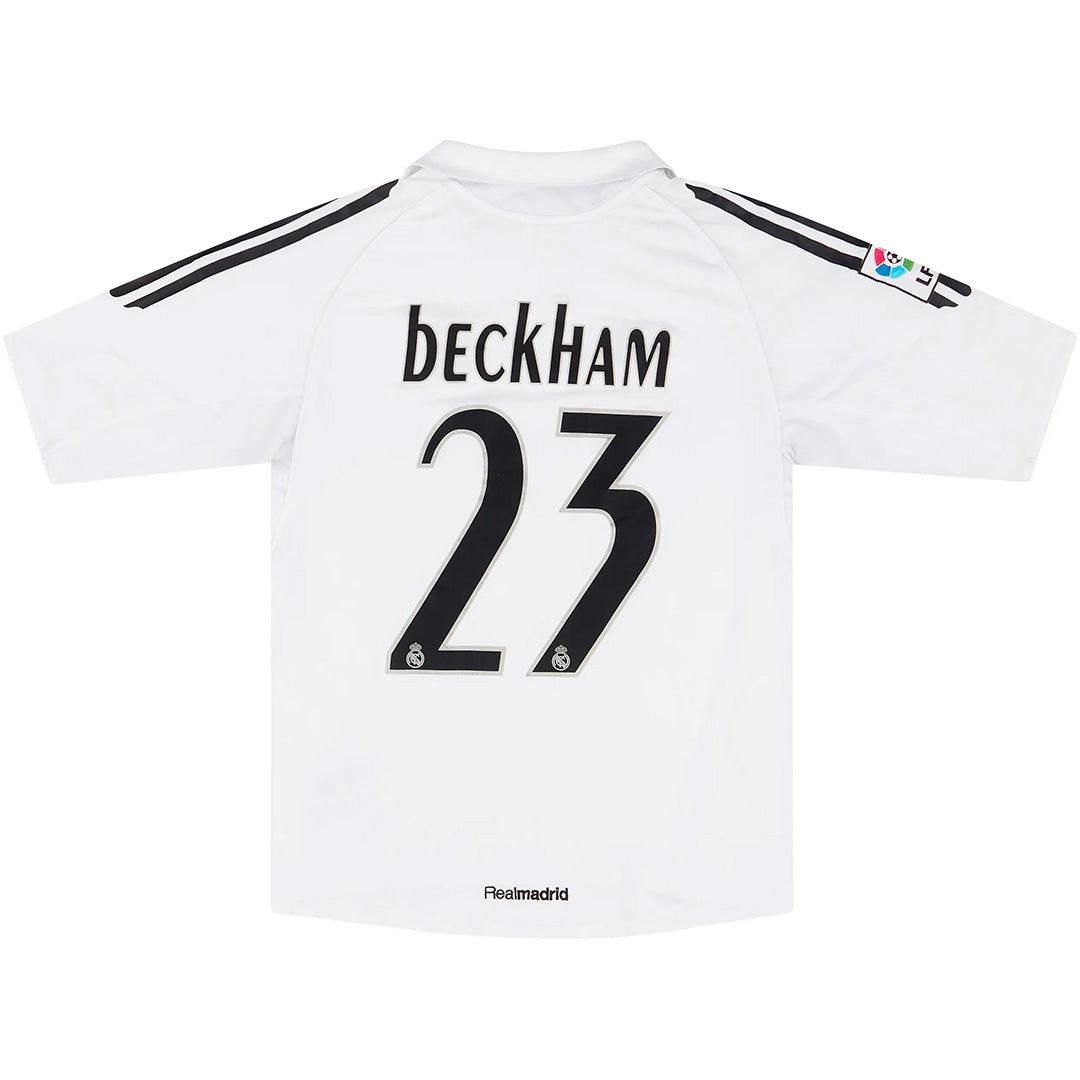 Beckham #23 Retro Real Madrid Home Jersey 2005/06 