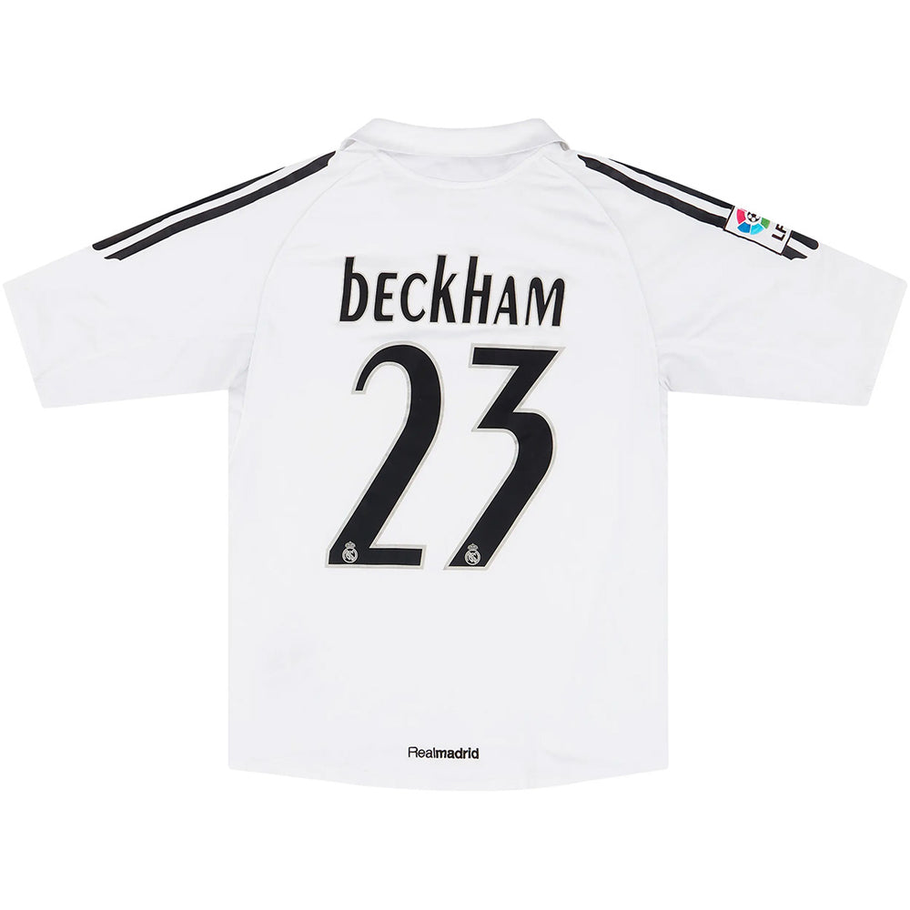 Beckham #23 Retro Real Madrid Home Jersey 2005/06 