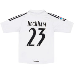 Beckham #23 Retro Real Madrid Home Jersey 2005/06 