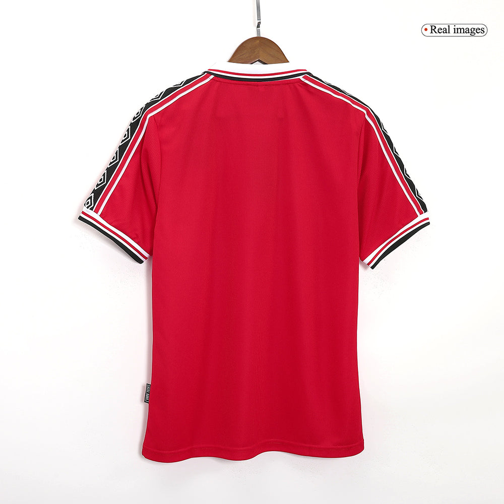 Beckham #7 Retro Manchester United Home Jersey 1999/00 