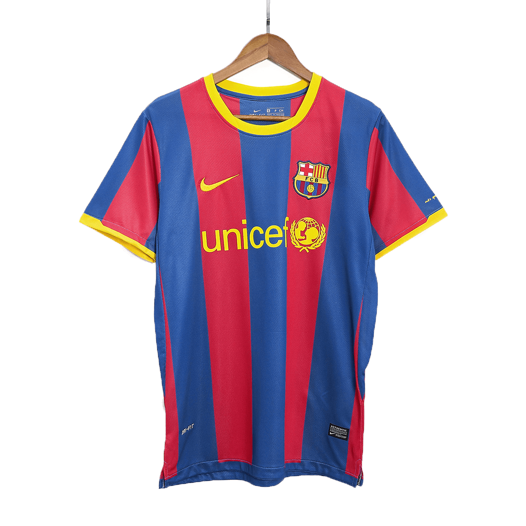 Messi #10 Retro Barcelona Home Jersey 2010/11 
