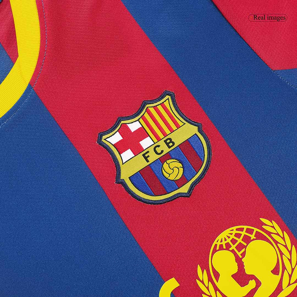 Messi #10 Retro Barcelona Home Jersey 2010/11 