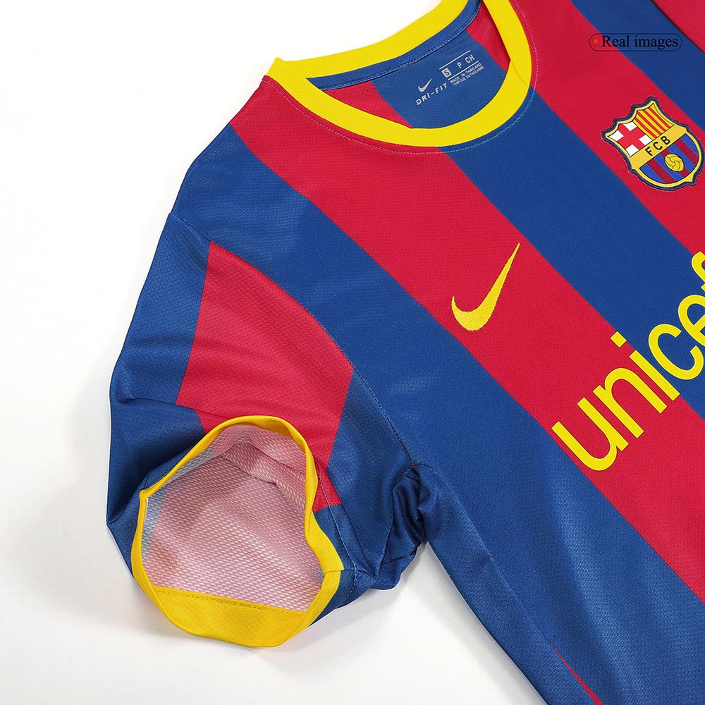 Messi #10 Retro Barcelona Home Jersey 2010/11 