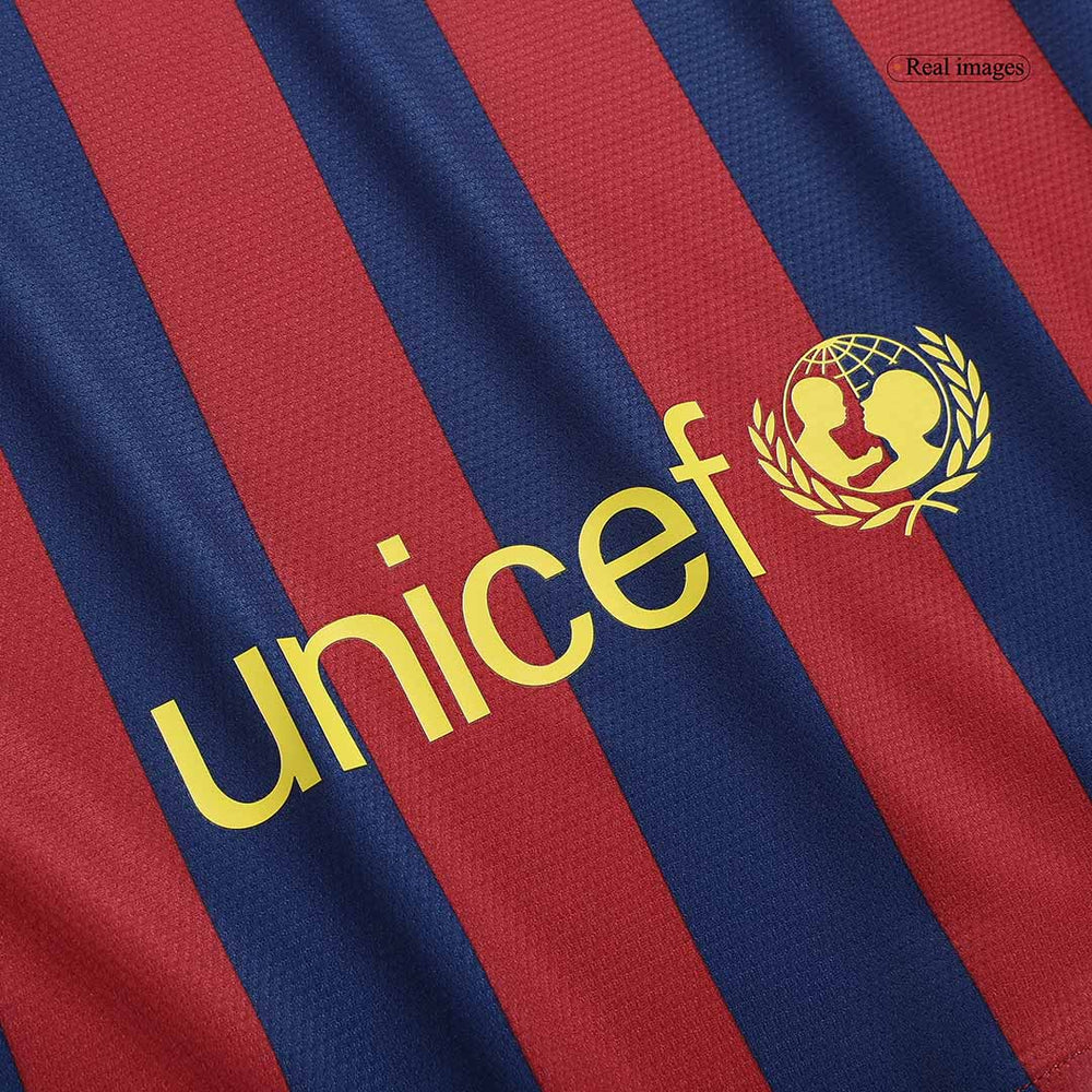 Messi #10 Retro Barcelona Home Jersey 2013/14 