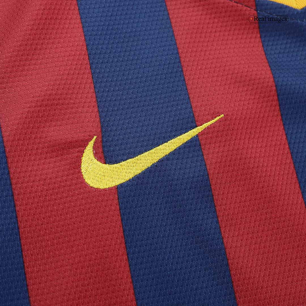 Messi #10 Retro Barcelona Home Jersey 2013/14 