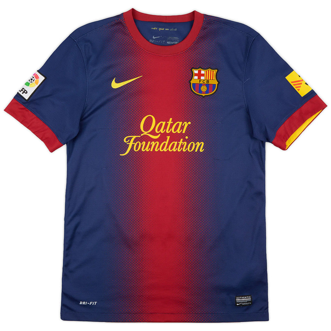 Messi #10 Retro Barcelona Home Jersey 2012/13 