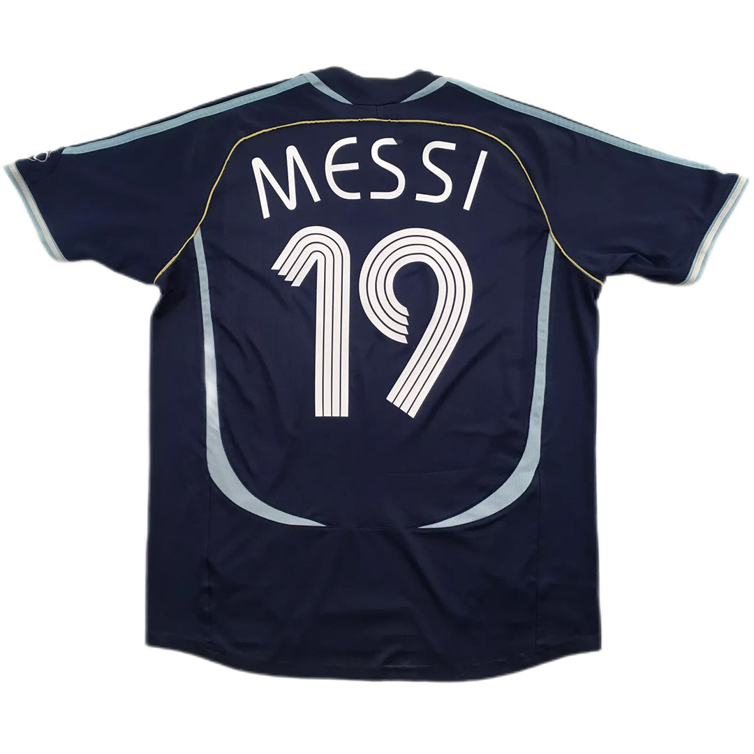 Messi #19 Retro Argentina Away Jersey World Cup 2006 