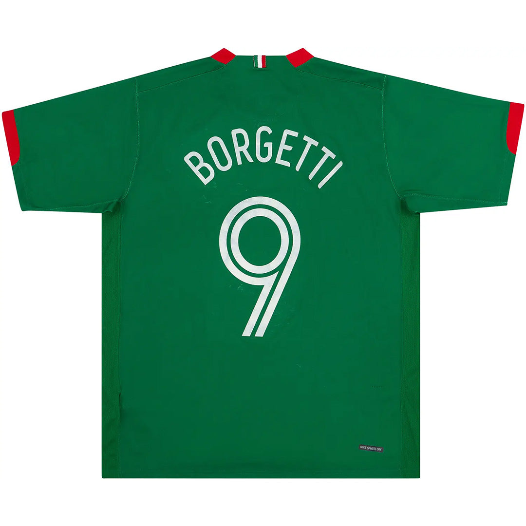 BORGETTI #9 Retro Mexico Home Jersey World Cup 2006 