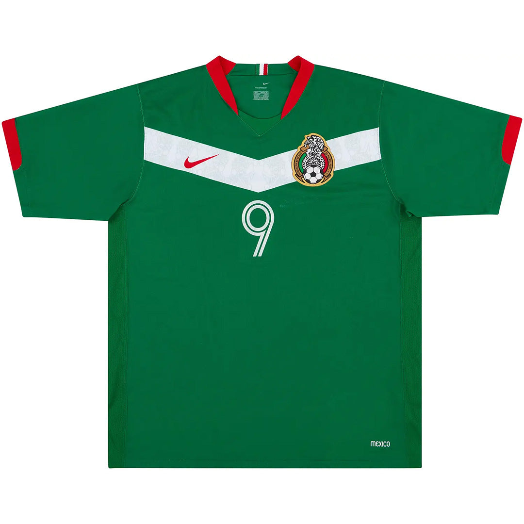 BORGETTI #9 Retro Mexico Home Jersey World Cup 2006 
