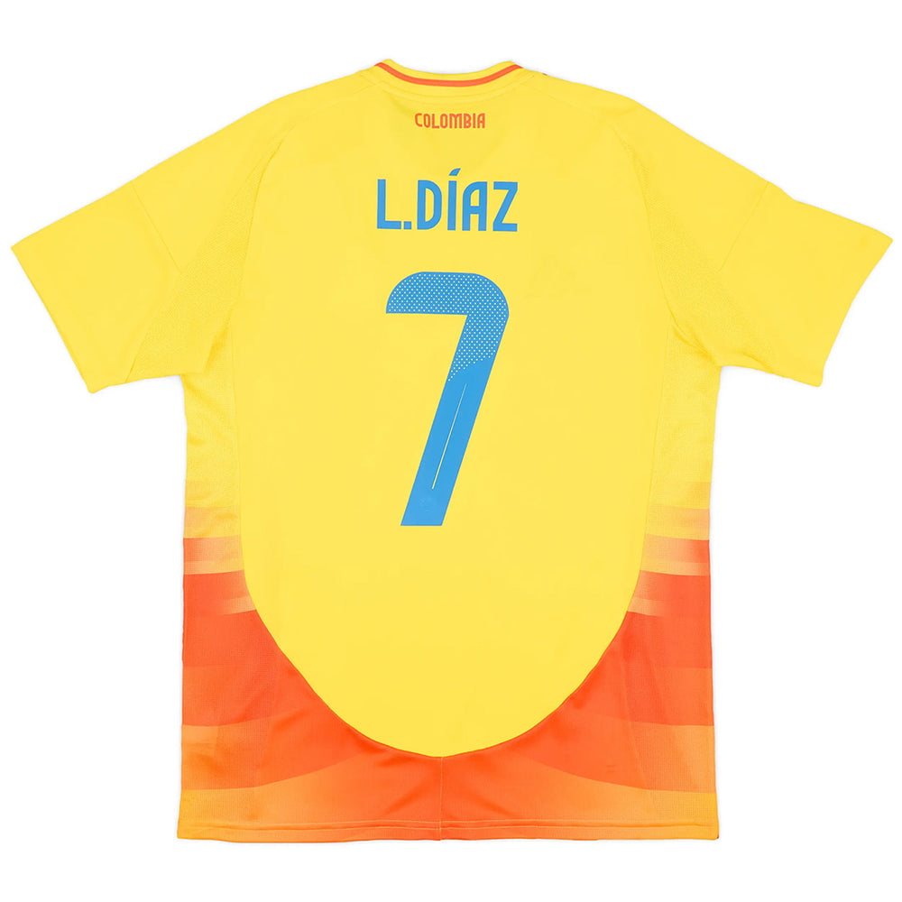 L.DÍAZ #7 Colombia Home Jersey Copa America 