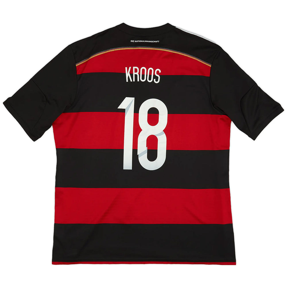 Kroos #18 Retro Germany Away Jersey World Cup 2014 
