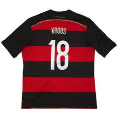 Kroos #18 Retro Germany Away Jersey World Cup 2014 