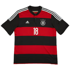 Kroos #18 Retro Germany Away Jersey World Cup 2014 
