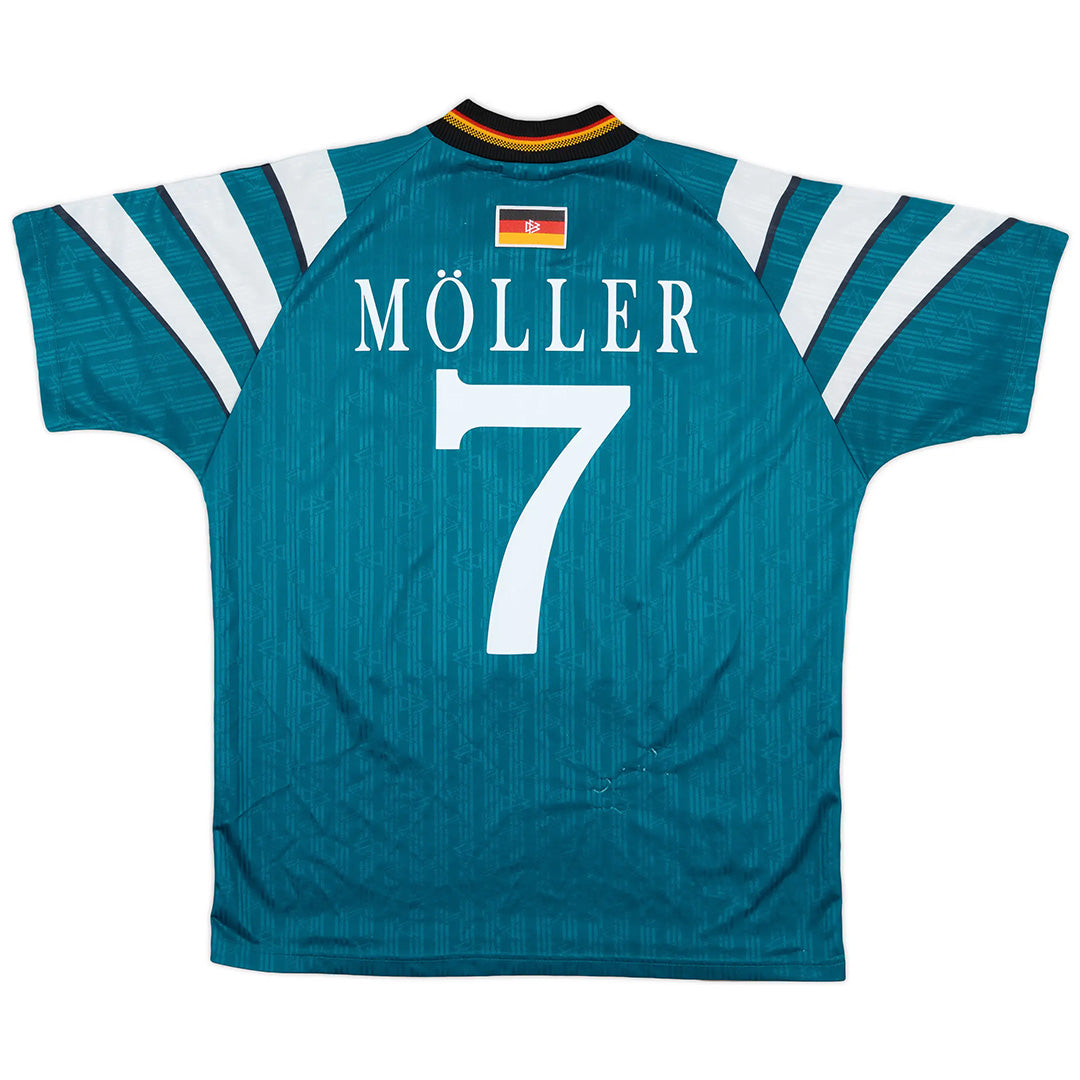 Möller #7 Retro Germany Away Jersey Euro Cup 1996 