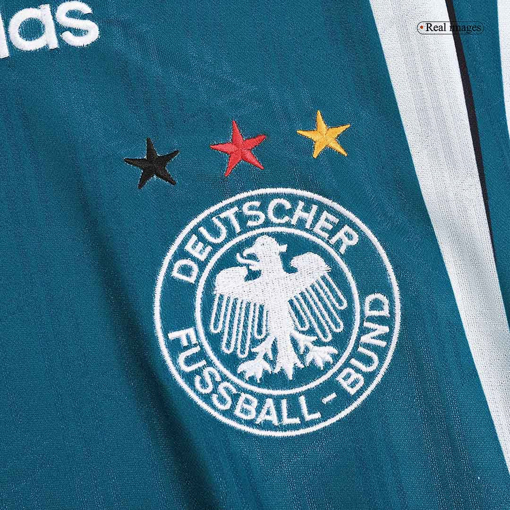 Möller #7 Retro Germany Away Jersey Euro Cup 1996 