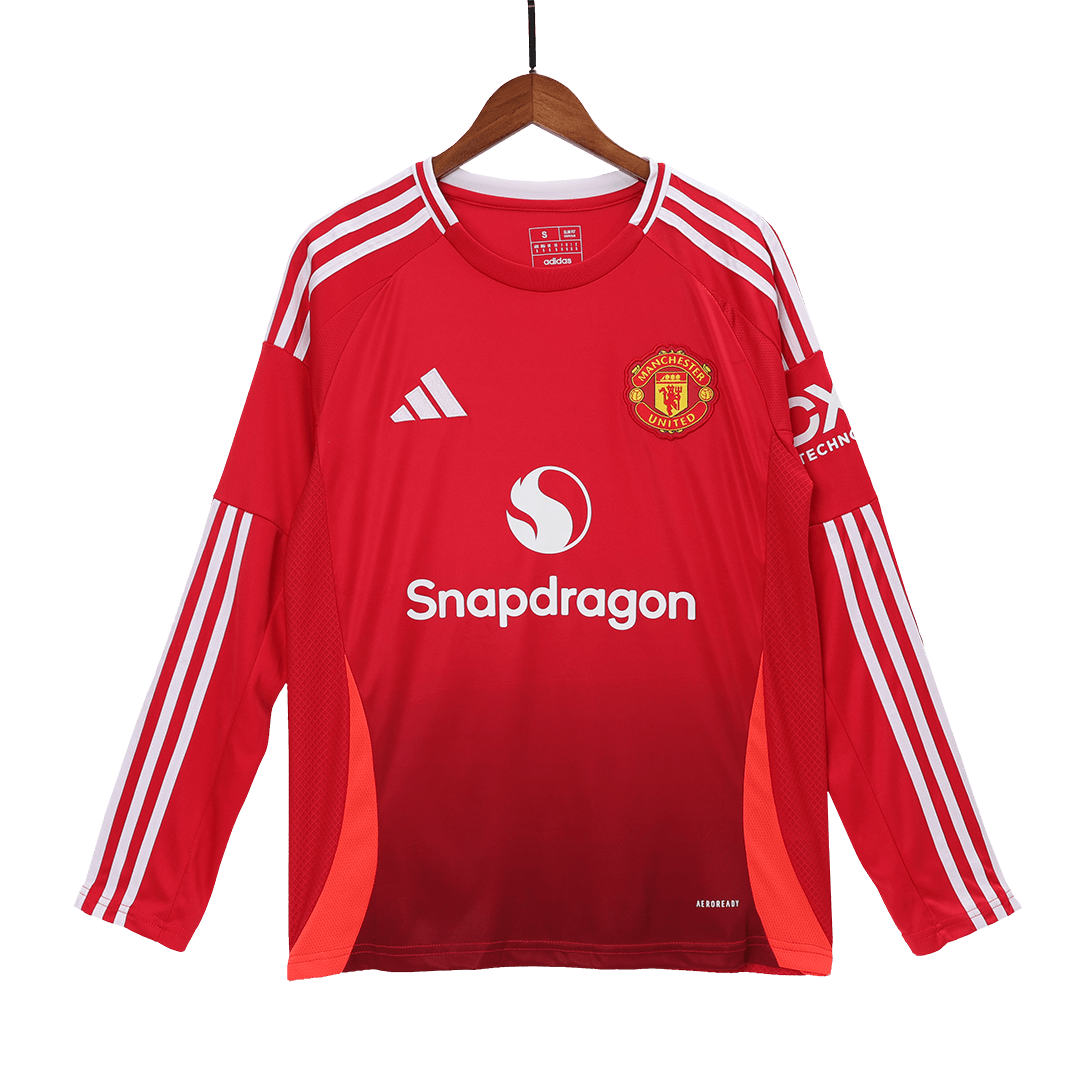 Manchester United Home Long Sleeve Jersey 