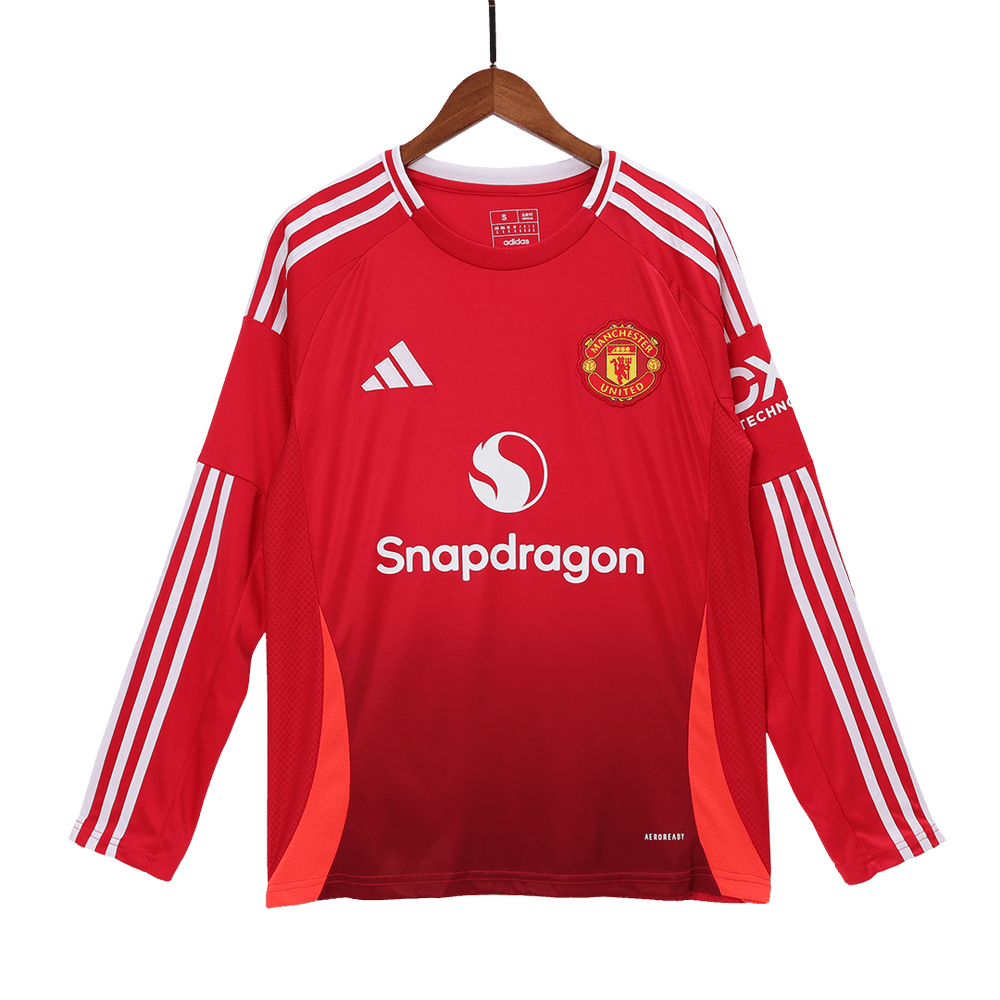 Manchester United Home Long Sleeve Jersey 