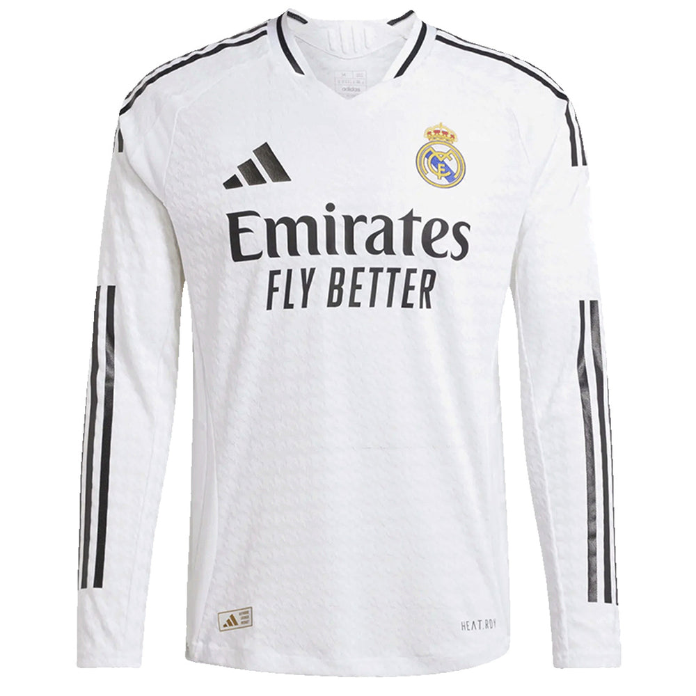 Real Madrid Home Long Sleeve Jersey Player Version 