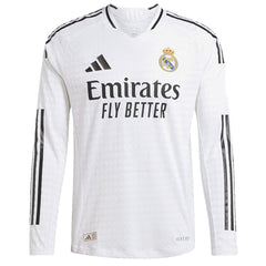 Real Madrid Home Long Sleeve Jersey Player Version 