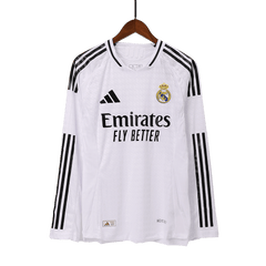 Real Madrid Home Long Sleeve Jersey Player Version 