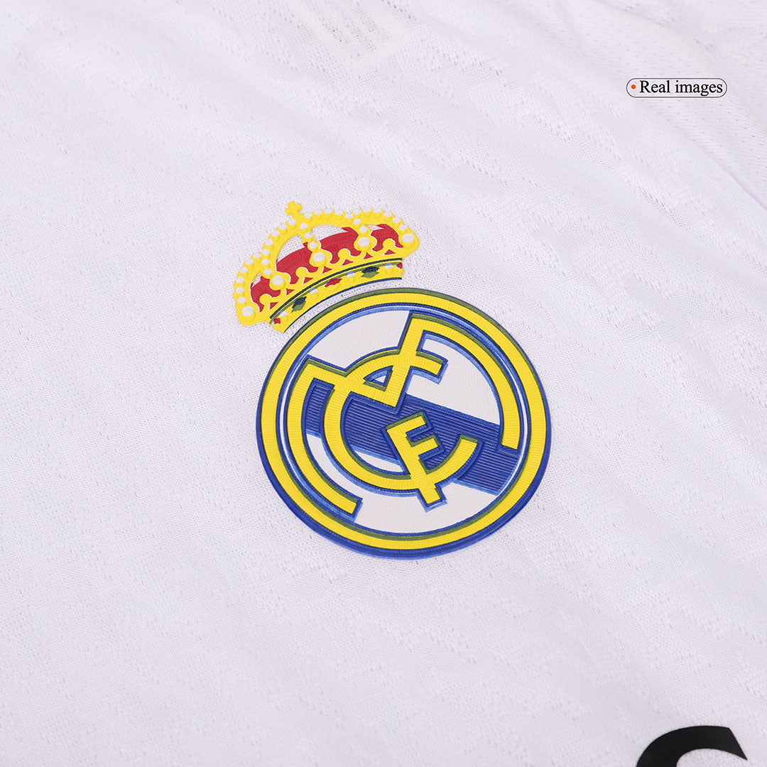 Real Madrid Home Long Sleeve Jersey Player Version 