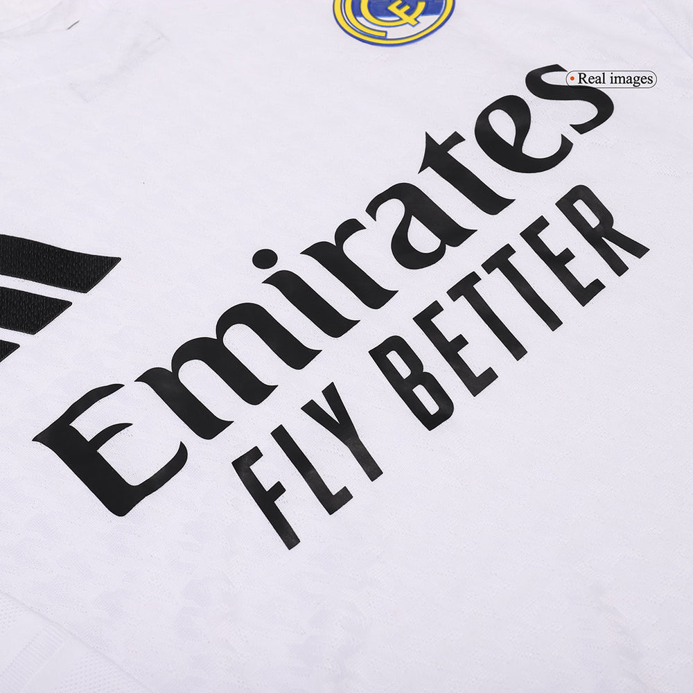 Real Madrid Home Long Sleeve Jersey Player Version 