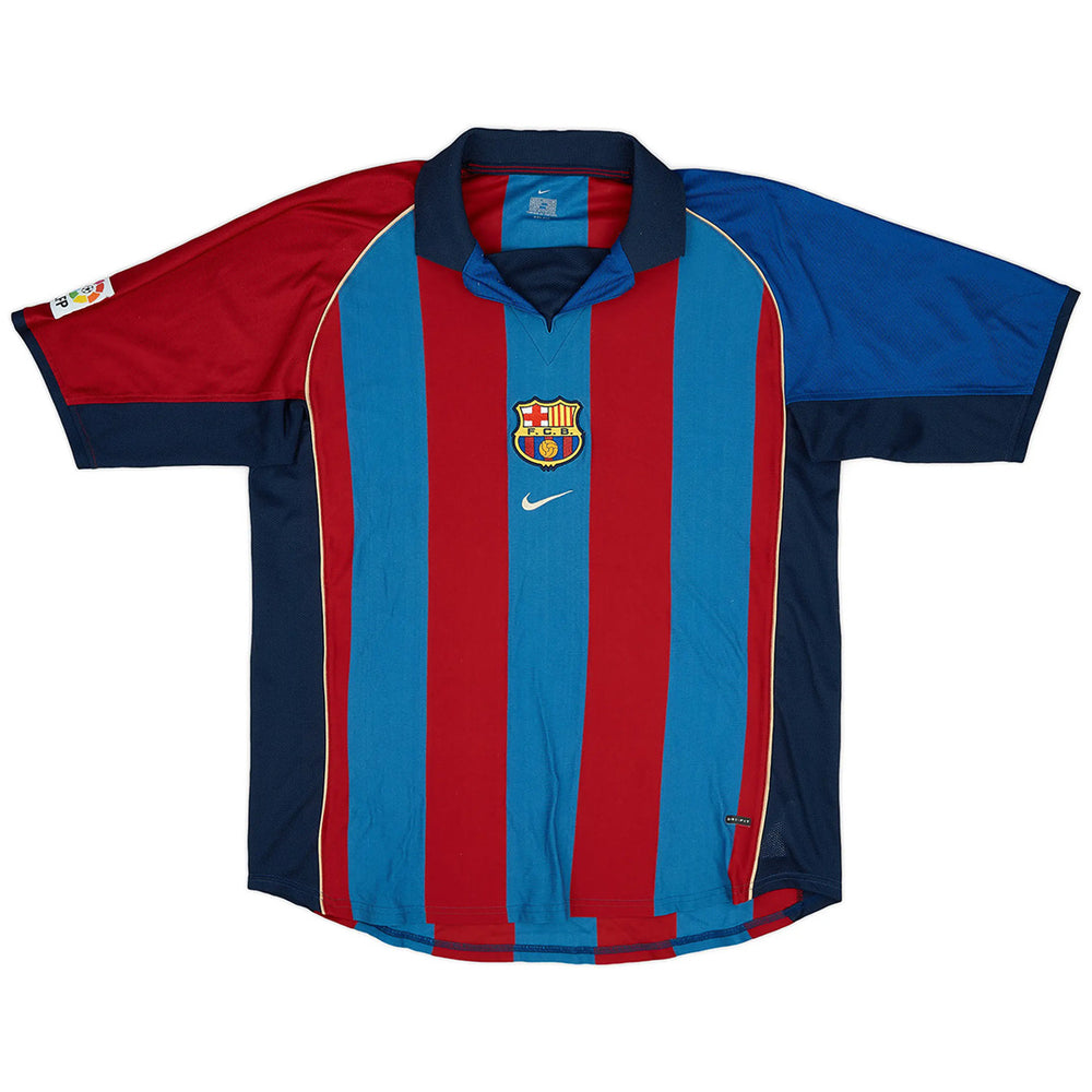 RIVALDO #10 Retro Barcelona Home Jersey 2001/02 