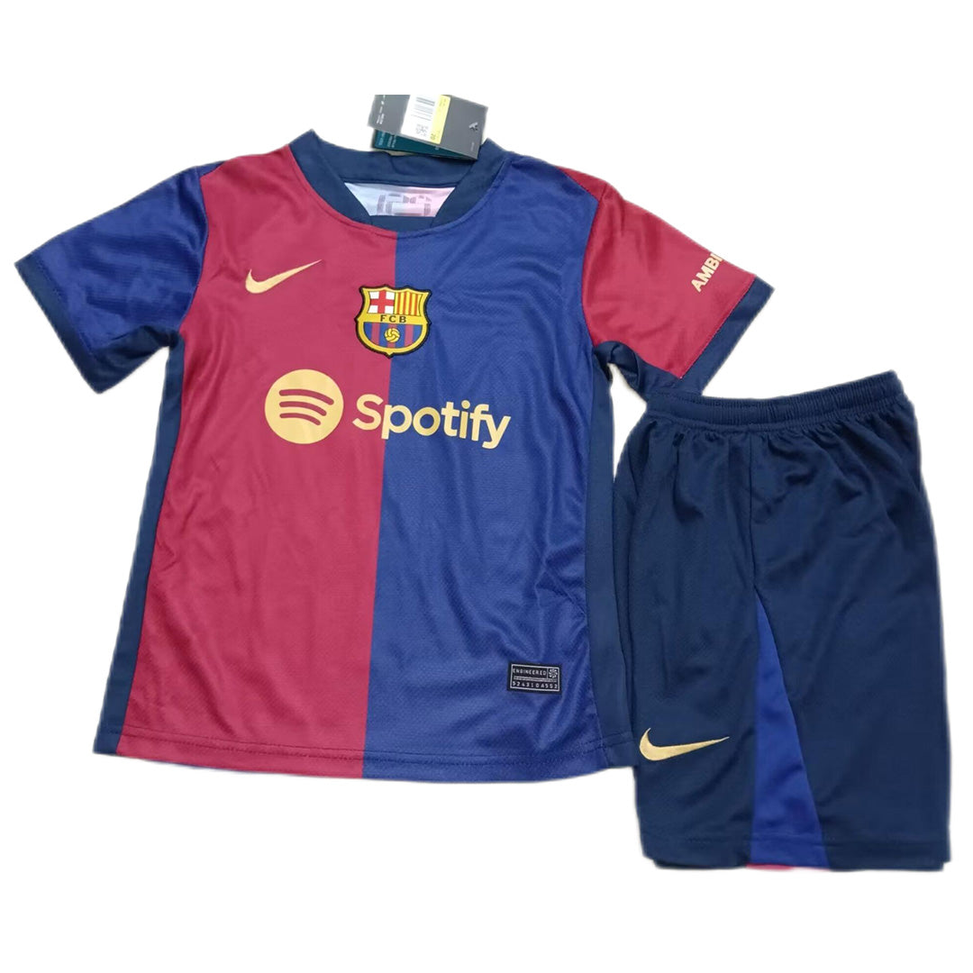 Kids Barcelona Home Jersey Kit 