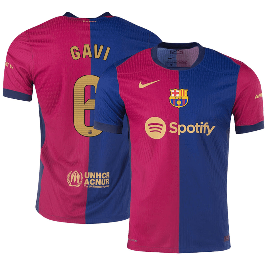 GAVI #6 Barcelona Home Match Jersey 