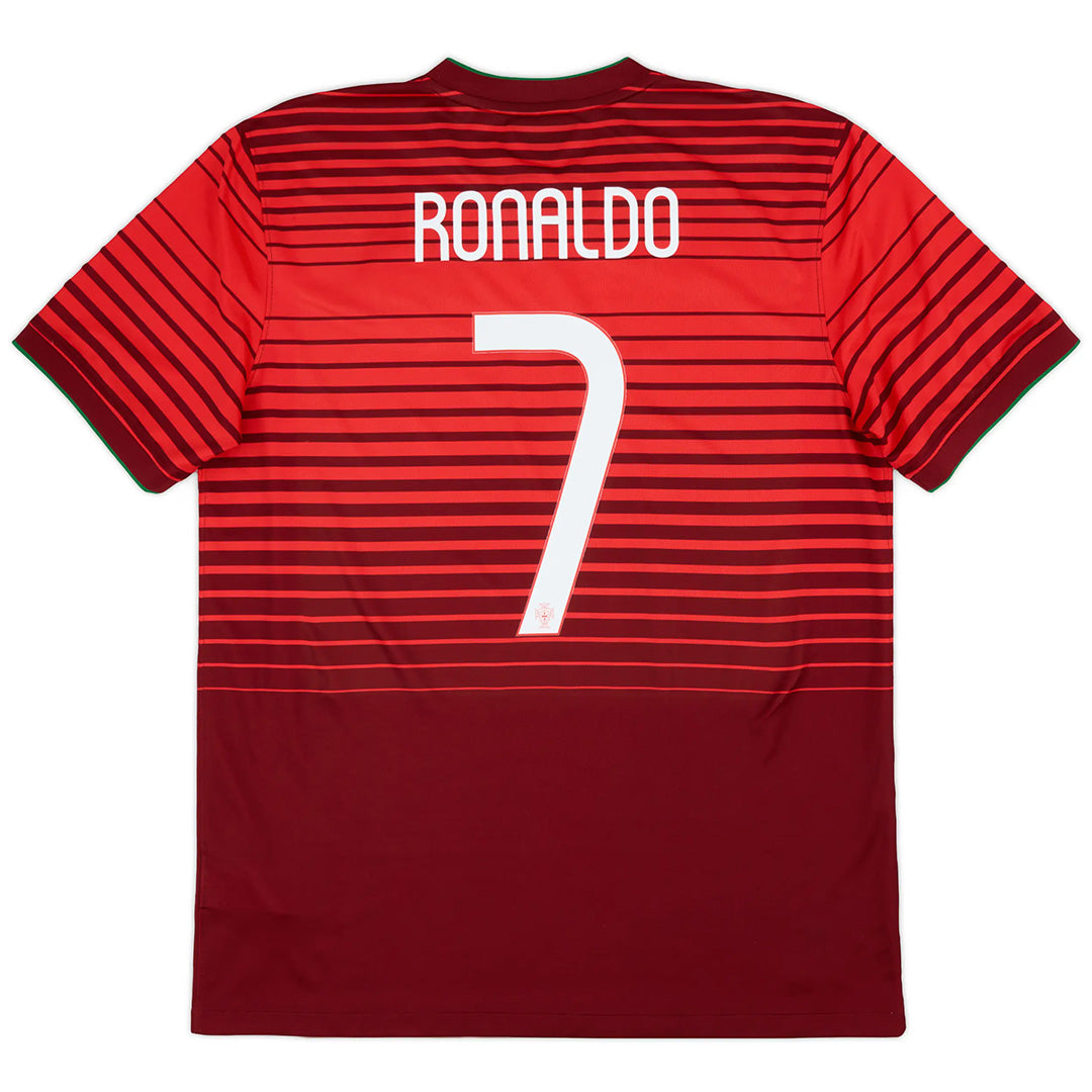 RONALDO #7 Retro Portugal Home Jersey 2014 