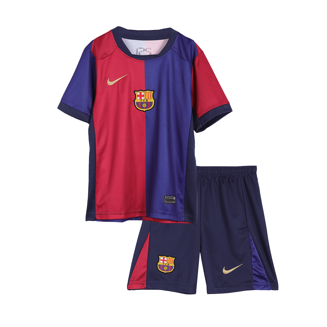Kids Barcelona Home Spotify Logo Without Text Jersey Kit 