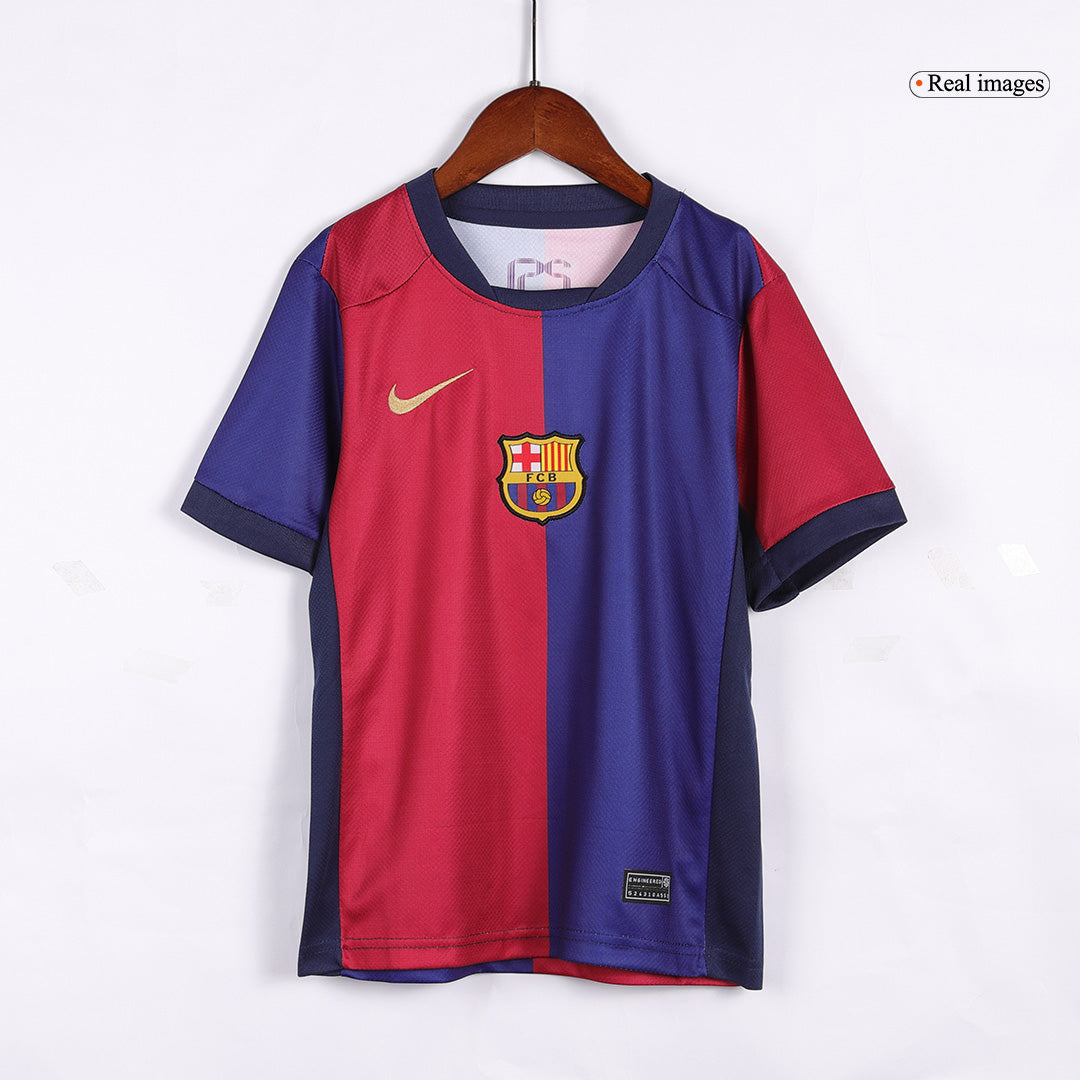 Kids Barcelona Home Spotify Logo Without Text Jersey Kit 