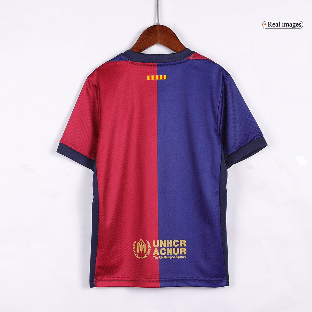 Kids Barcelona Home Spotify Logo Without Text Jersey Kit 