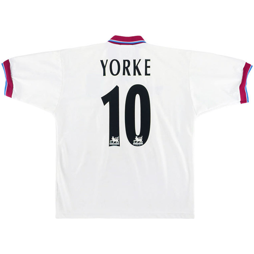 YORKE #10 Retro Aston Villa Away Jersey 1996/98 