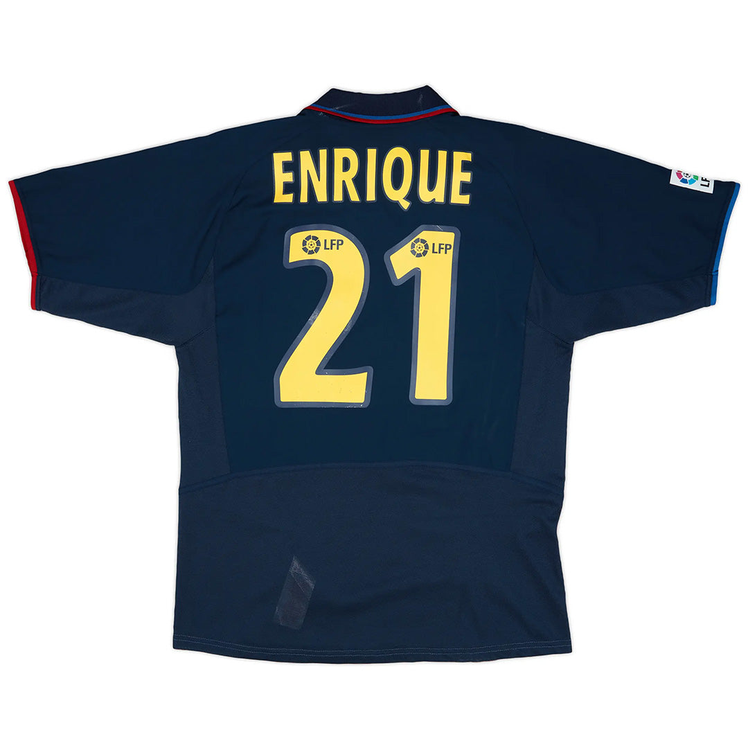 ENRIQUE #21 Retro Barcelona Third Jersey 2002/03 