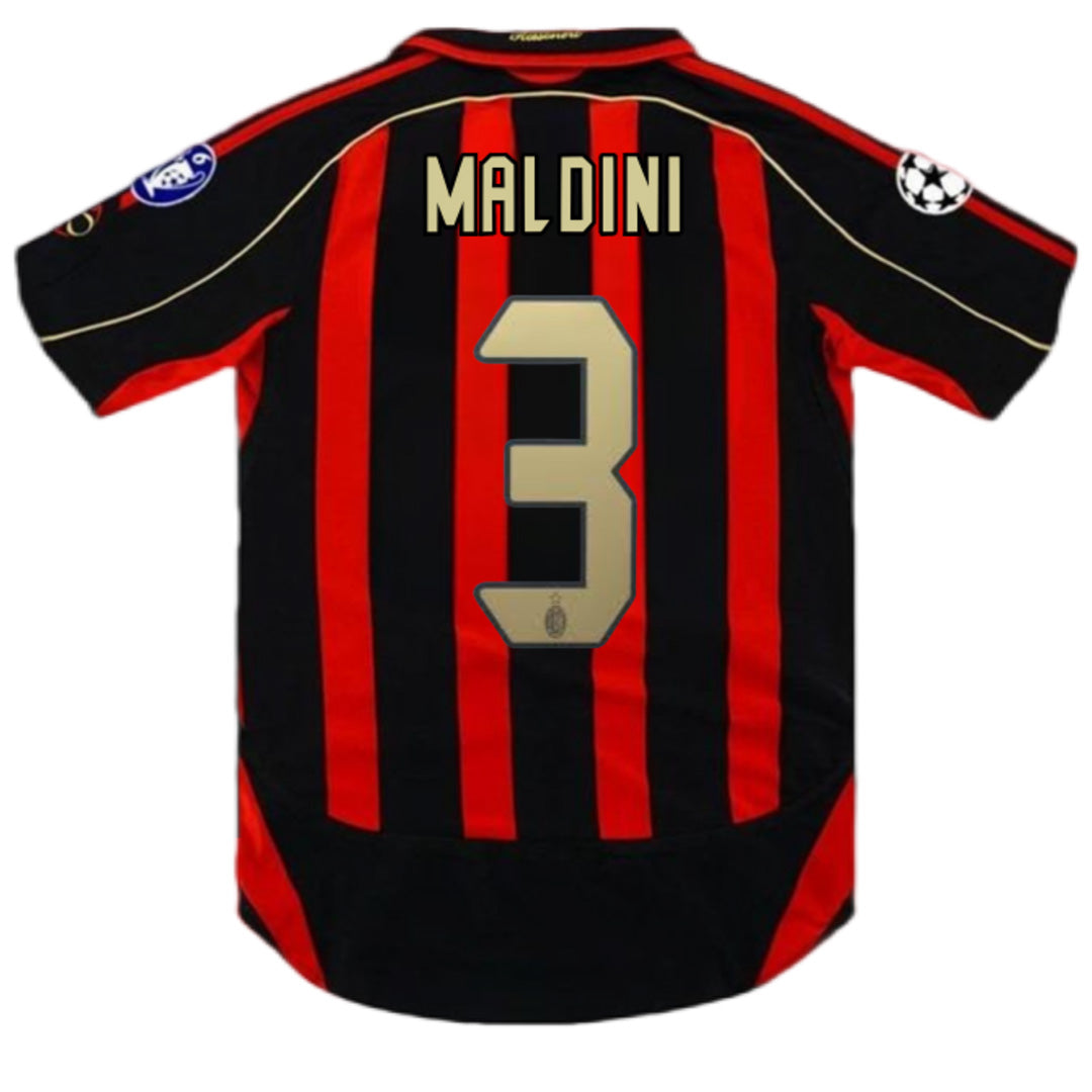 MALDINI #3 Retro AC Milan UCL Home Jersey 2006/07 
