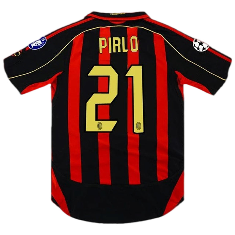 PIRLO #21 Retro AC Milan UCL Home Jersey 2006/07 