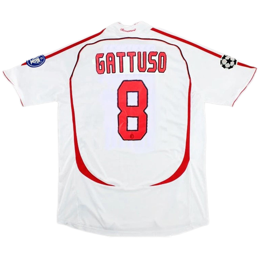 GATTUSO #8 Retro AC Milan UCL Final Away Jersey 2006/07 