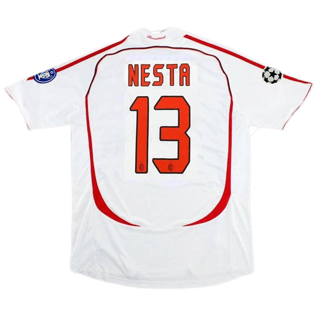 NESTA #13 Retro AC Milan UCL Final Away Jersey 2006/07 