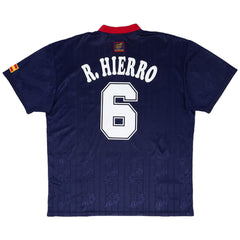 R. HIERRO #6 Retro Spain Away Jersey 1996 
