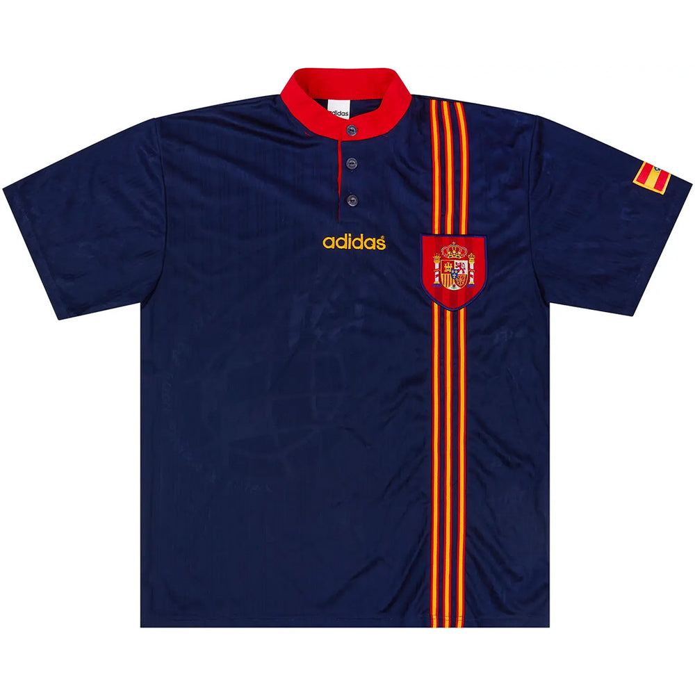 R. HIERRO #6 Retro Spain Away Jersey 1996 