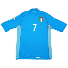 DEL PIERO #7 Retro Italy Home Jersey World Cup 2002 