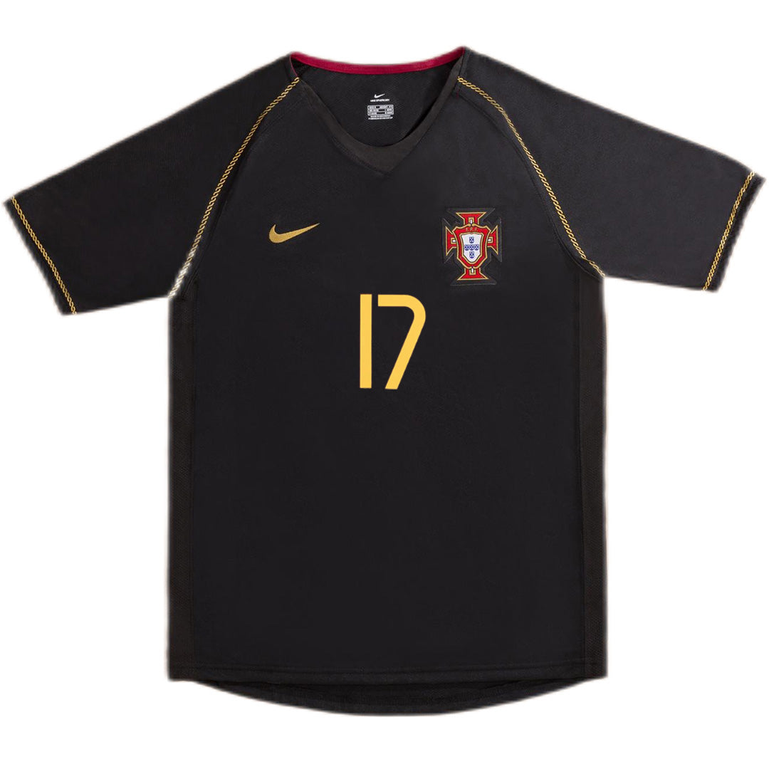C.RONALDO #17 Retro Portugal Away Jersey World Cup 2006 