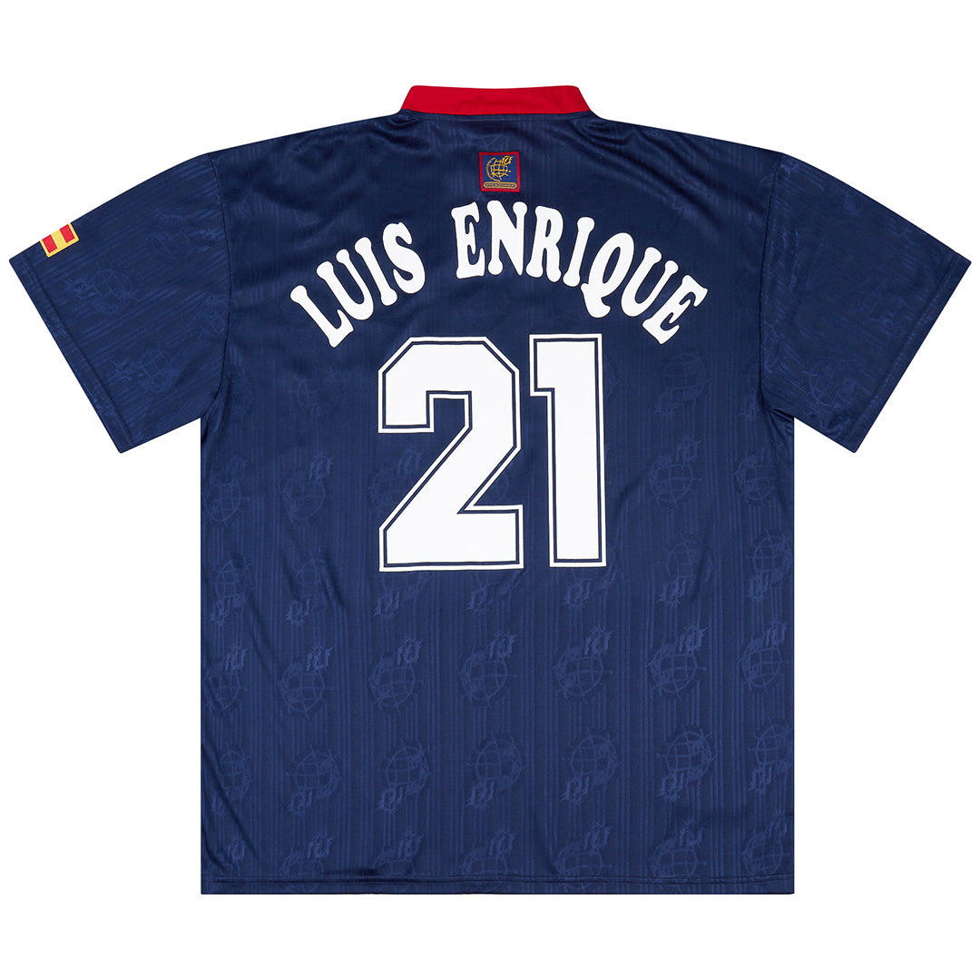 LUIS ENRIQUE #21 Retro Spain Away Jersey 1996 