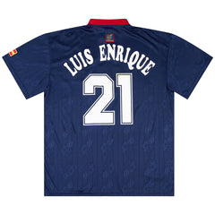 LUIS ENRIQUE #21 Retro Spain Away Jersey 1996 